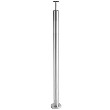 PAR 316 brushed stainless steel balustrade post - PAR Shop - Glass Fittings